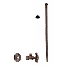 Westbrass Corrugated Supply Kit with Cross Handle  5/8" OD x 3/8" OD x 15"  Oil Rubbed Bronze  D105K15X-12 - B0067P9UFI